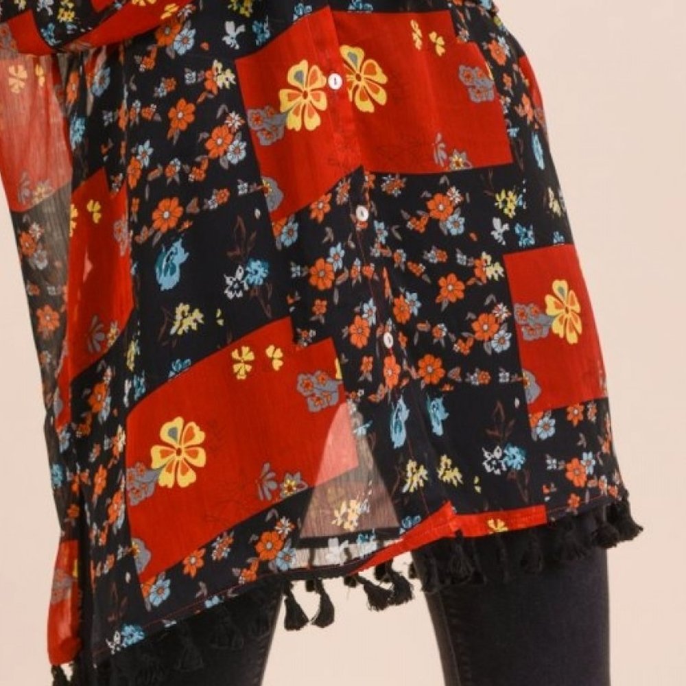 All In Button Up & Down Kimono Top - Picture 3 of 8
